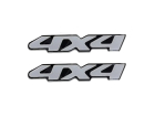 Par Adesivos “4x4” Prata Resinado para Chevrolet S10 1995/2011 - 02715.4
